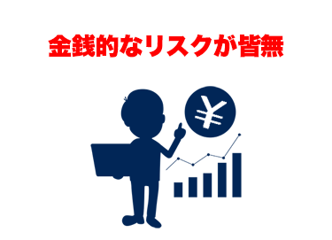 金銭的なリスクが皆無